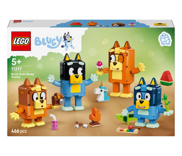 LEGO BLUEY 11217 Rodzina Blue z klocków - 1529715 - zdjęcie